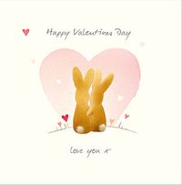 Tap to view Watercolour Bunnies Valentine's Day Card