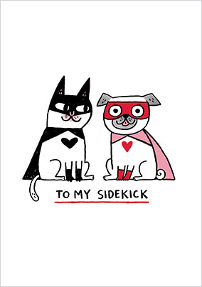 To my Sidekick Valentine's Day Card