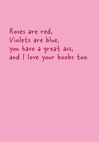 Tap to view Funny Roses are Red Verse Valentine's Day Card