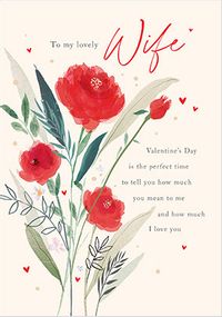 Tap to view Wife Verse Floral Valentine's Day Card