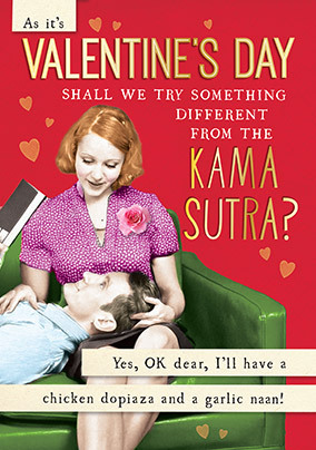 Kama Sutra Valentine's Day Card