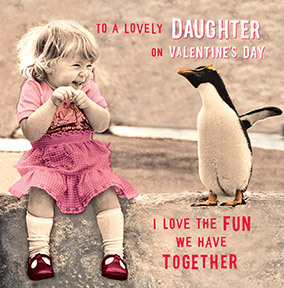 The Fun We Have Together Daughter Valentine's Day Square Card