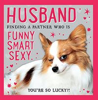 Tap to view Lucky Husband Valentine's Day Square Card