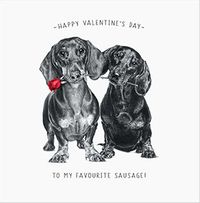 Tap to view My Favourite Sausage Valentine's Day Square Card