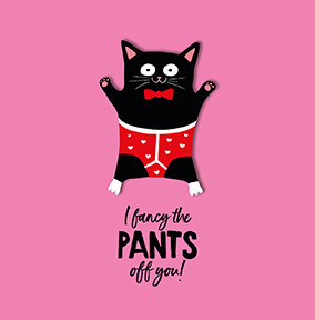 Fancy The Pants Off You Square Valentine's Day Card