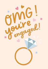 Tap to view OMG You're Engaged Congratulations Card