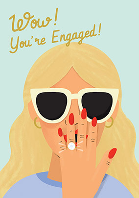 You're Engaged! Blonde Card