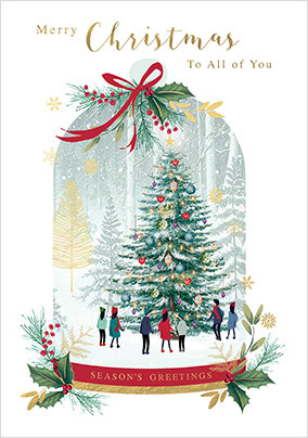 Merry Christmas to all of you Snow Globe Card