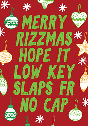 Merry Rizzmas Card