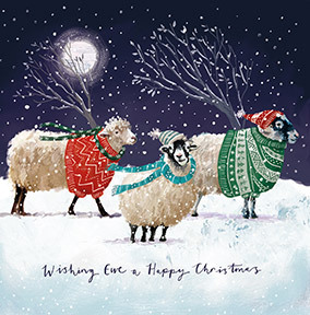 Wishing Ewe a Happy Christmas Card