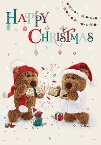 Tap to view Barley bear Happy Christmas Card