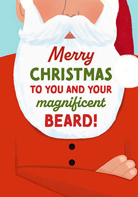 Santa Merry Christmas to you and your Beard Card