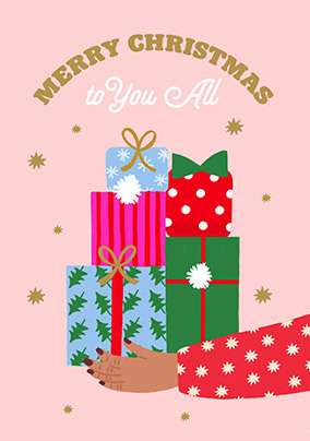 Merry Christmas to you all Presents Card