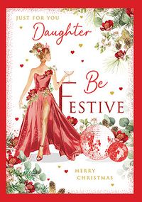 Tap to view Daughter Be Festive Christmas Card