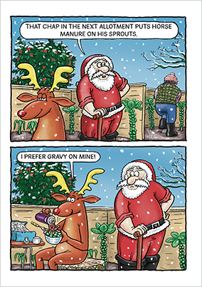 Santa & Co Allotment Christmas Card