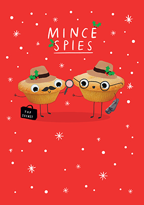 Mince Spies Christmas Card