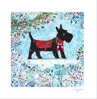 Tap to view Scottie Dog Square Christmas Card