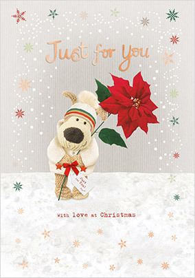 Boofle Just For You Christmas Card