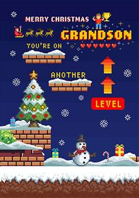 Tap to view Another Level Gaming Christmas Card for Grandson