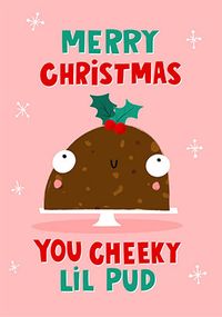 Tap to view Cheeky Lil Pud Christmas Card