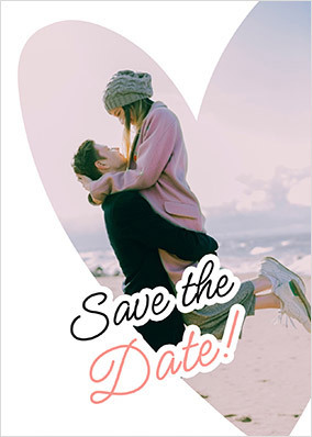 Save the Date Photo Upload Postcard