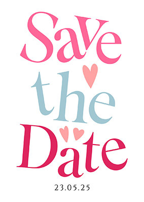 Simple Save the Date Postcard