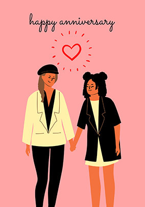 Female Couple Anniversary Card