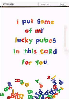 Pubes Birthday Card