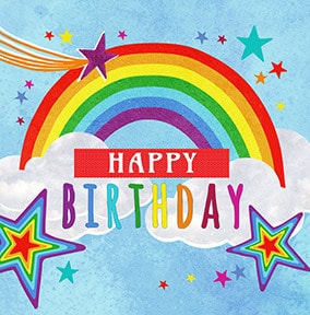 Birthday Rainbow Card 1