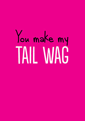 Tail Wag Valentine Card