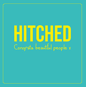 Hitched Wedding Card