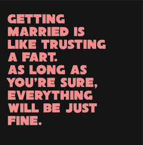 Trusting a Fart Wedding Card