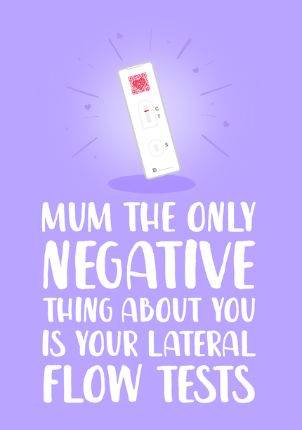 Negative Test Mother's Day Card