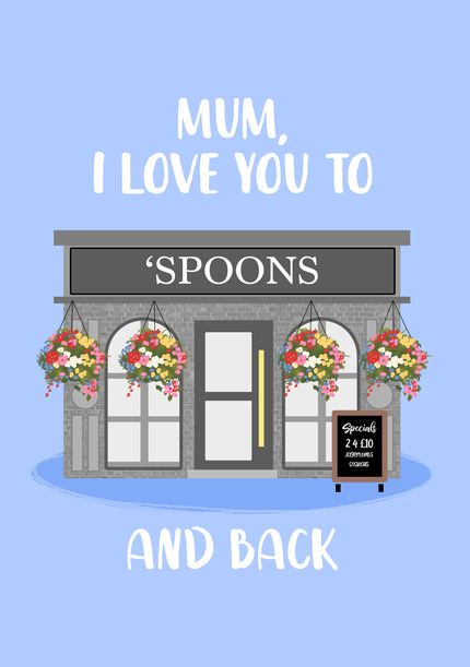 Spoons Mother's Day Card