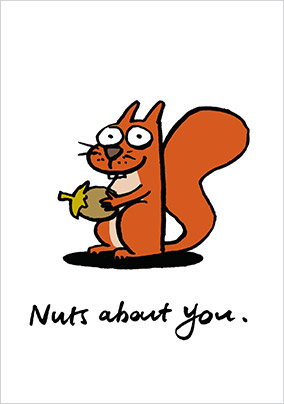 Nuts About You Valentine Card