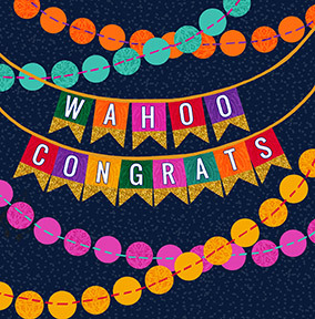 Wahoo Congrats Card