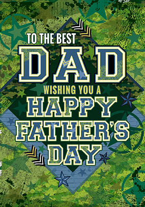 To the Best Dad Wishing You a Happy Father's Day Card