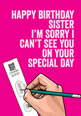 Sister Special Day Birthday Card