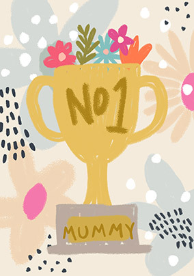 Number One Mum Trophy Mother's Day Card