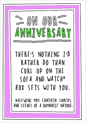 On Our Anniversary Card
