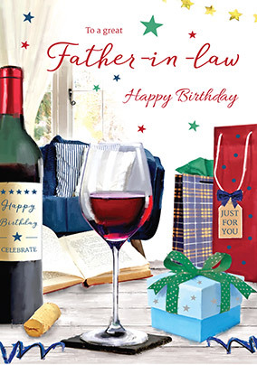 Father-in-Law Happy Birthday Card