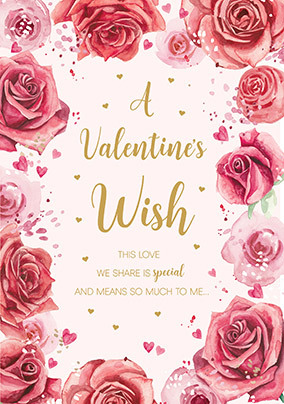 A Valentine's Wish Card