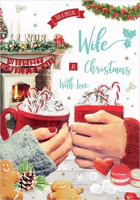 Special Wife Cocoa Christmas Card