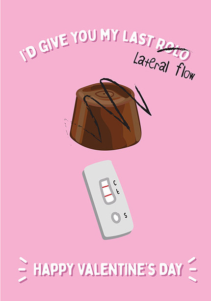 My Last Lateral Flow Valentine's Day Card