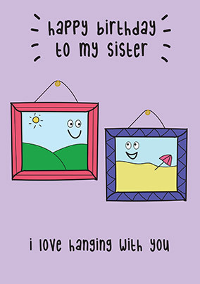 Sister Picture Birthday Card