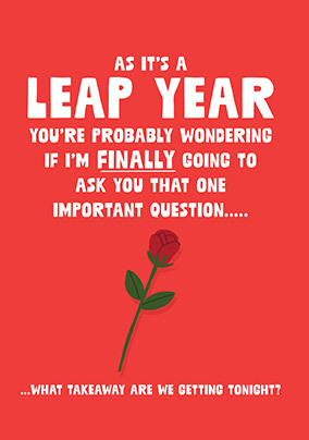 Leap Year Take Away Birthday Card