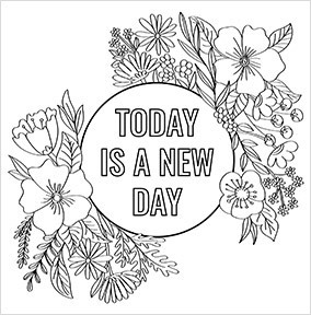 Colour Me New Day Card