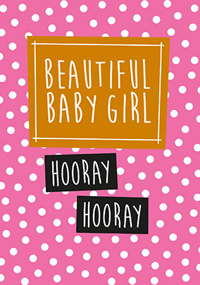 Beautiful Baby Girl Card