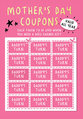 Mother's Day Coupons Card