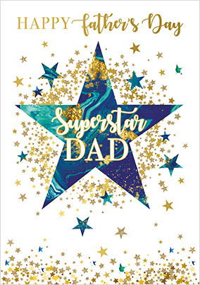 Superstar Dad Card